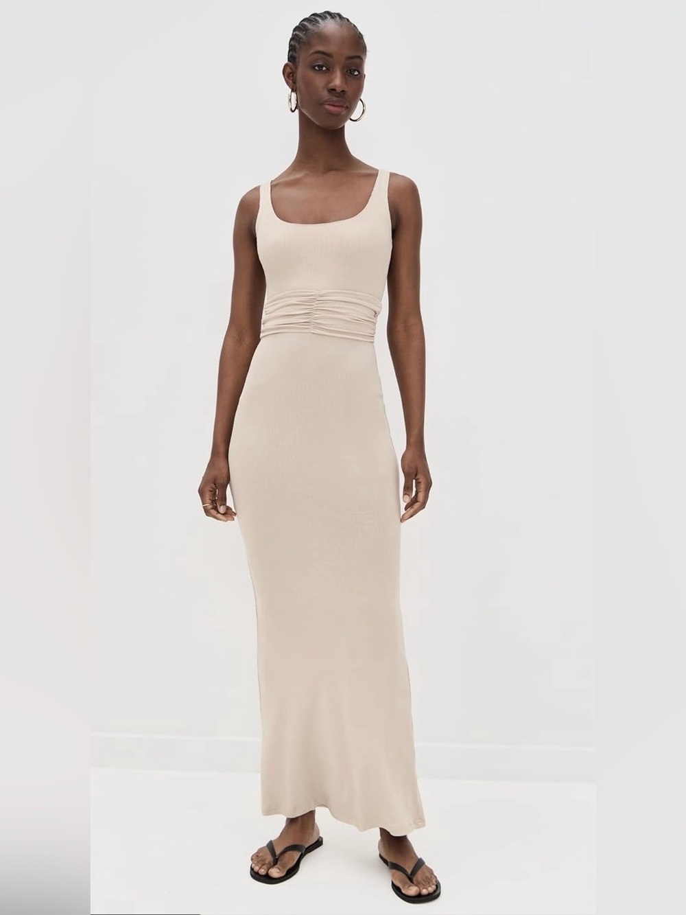 NWOT Riot Swim Ruched Maxi Dress | Size Medium